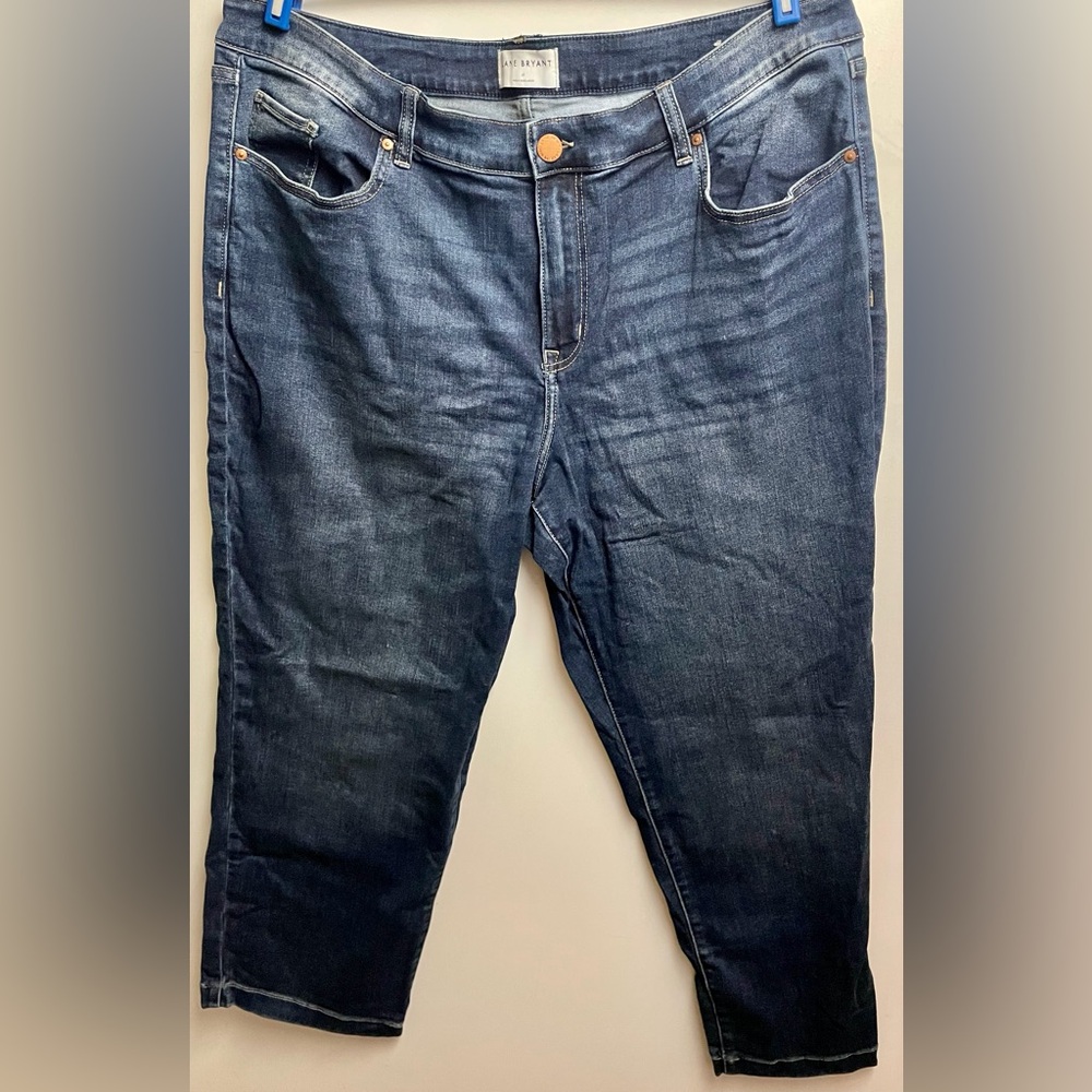 Lane Bryant Mid Rise Authentic Straight Ankle Jeans